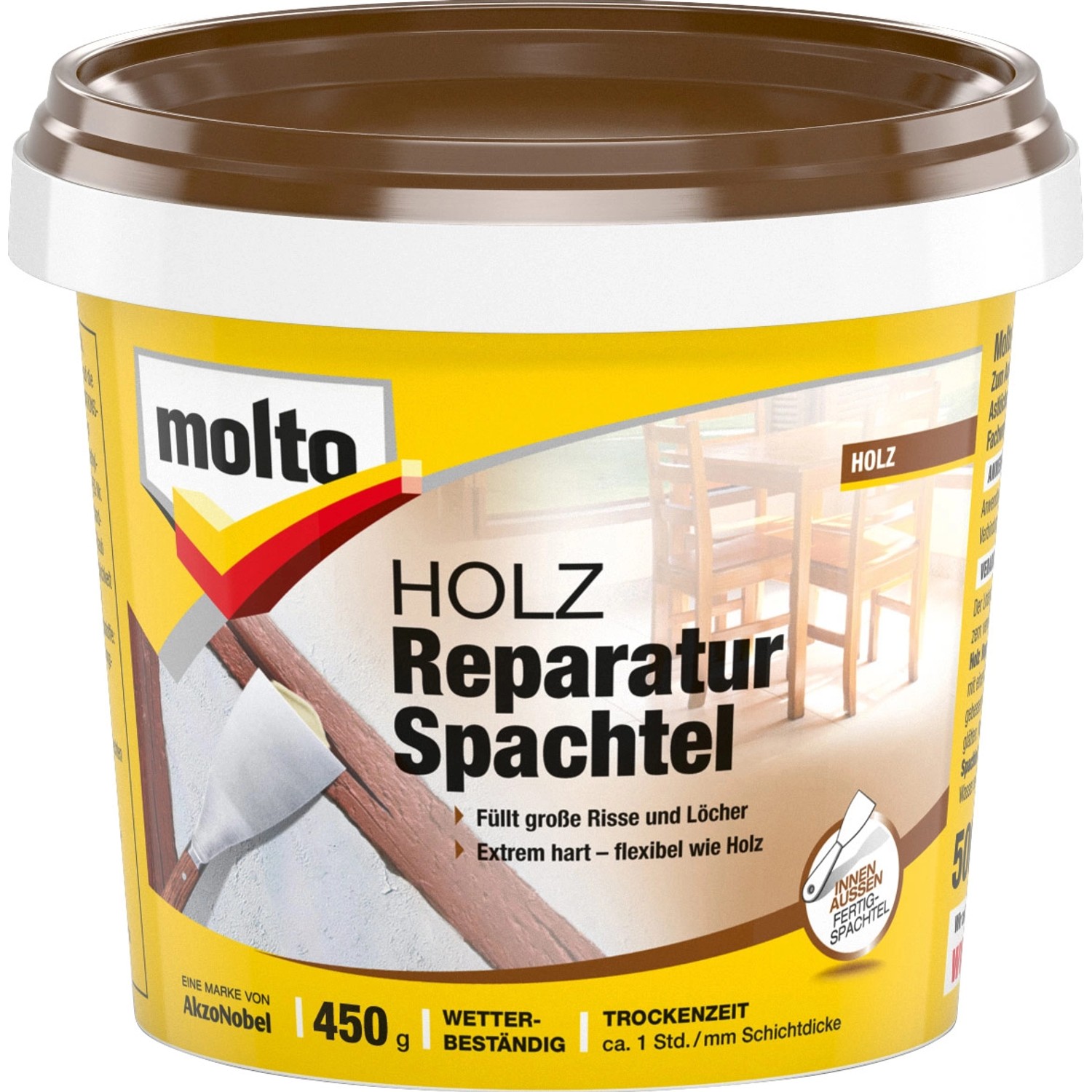 Molto Holz Reparatur Spachtel 450 g von Molto