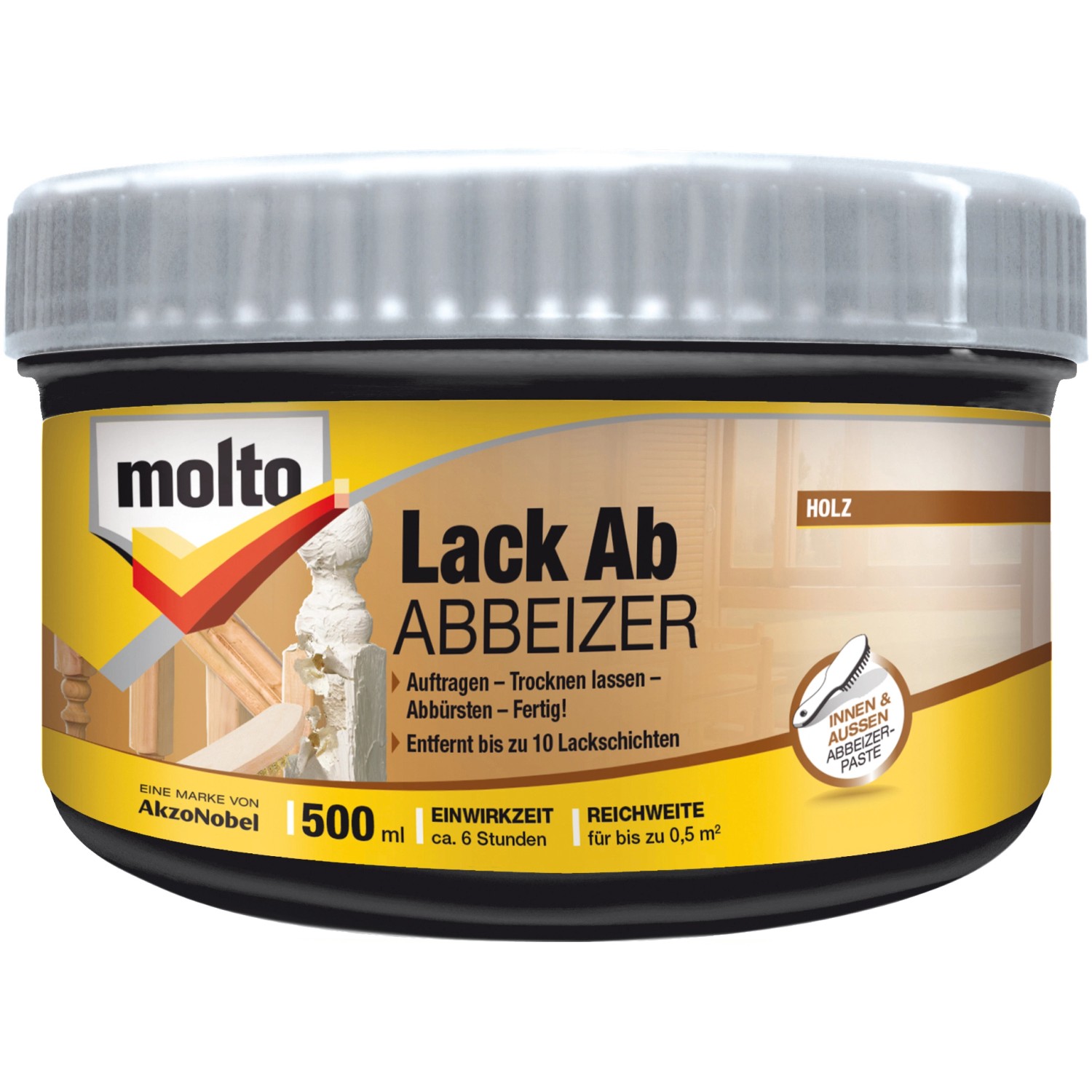 Molto Lack Ab Abbeizer-Paste 500 ml von Molto