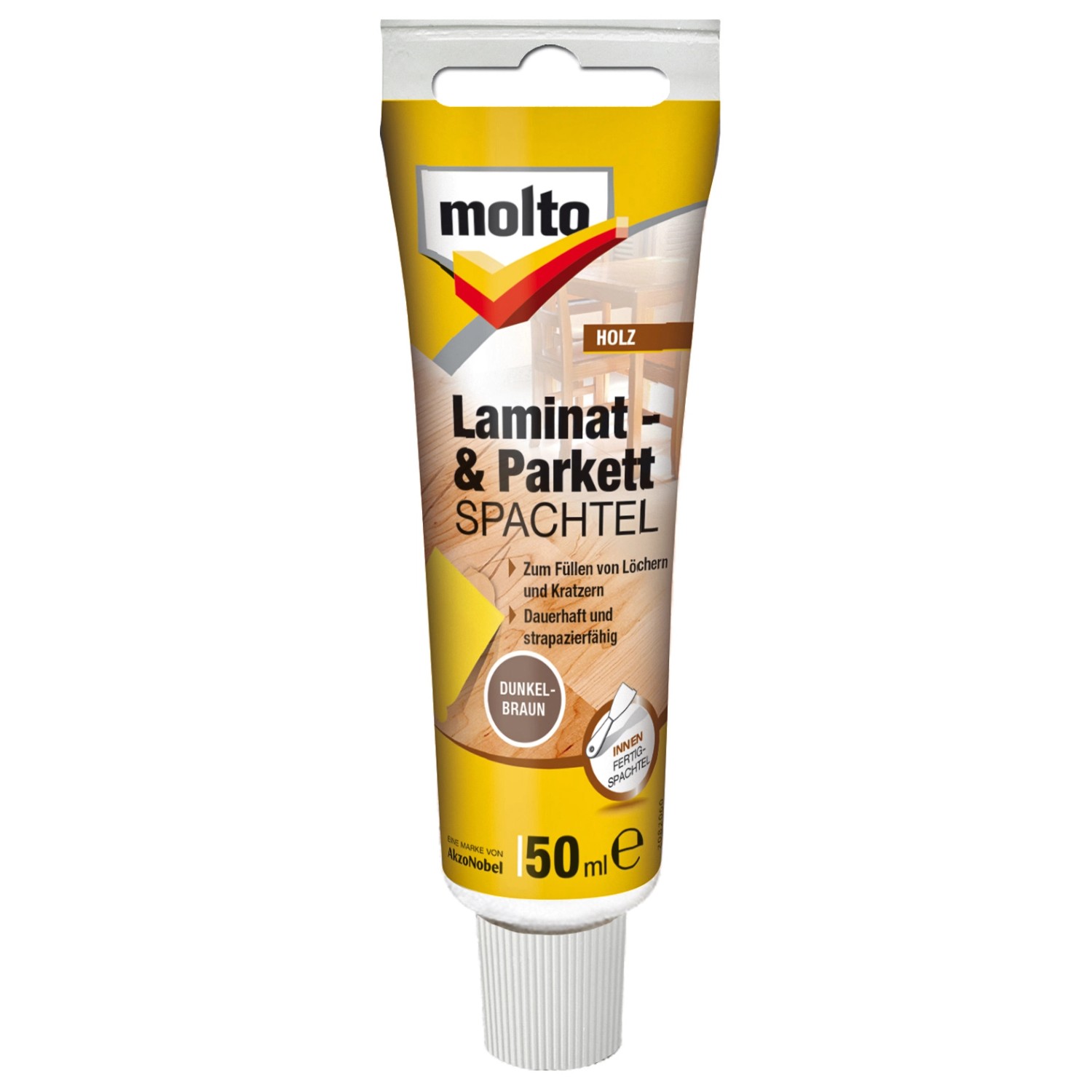 Molto Laminat- & Parkettspachtel Dunkelbraun 50 ml von Molto