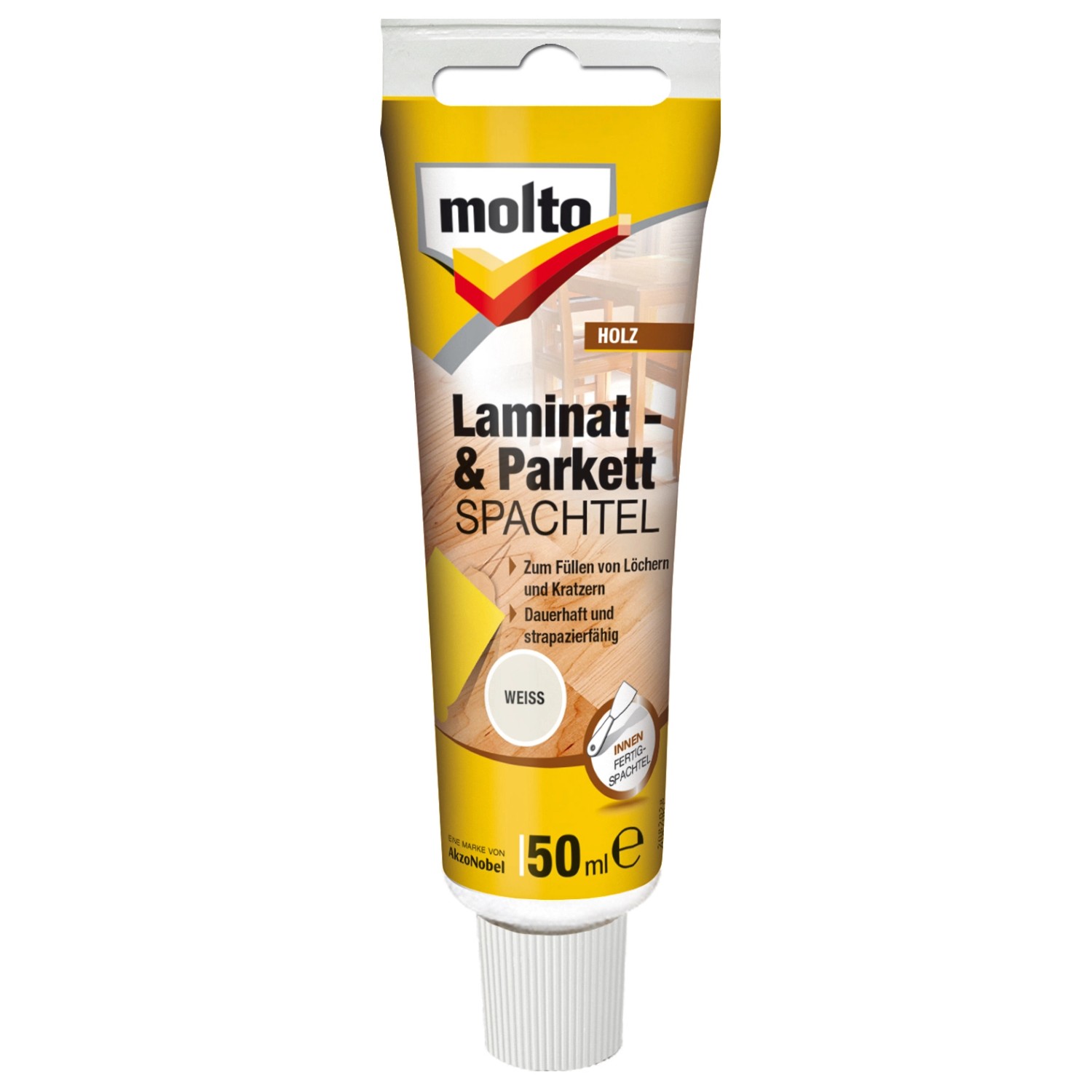 Molto Laminat- & Parkettspachtel Weiß 50 ml von Molto