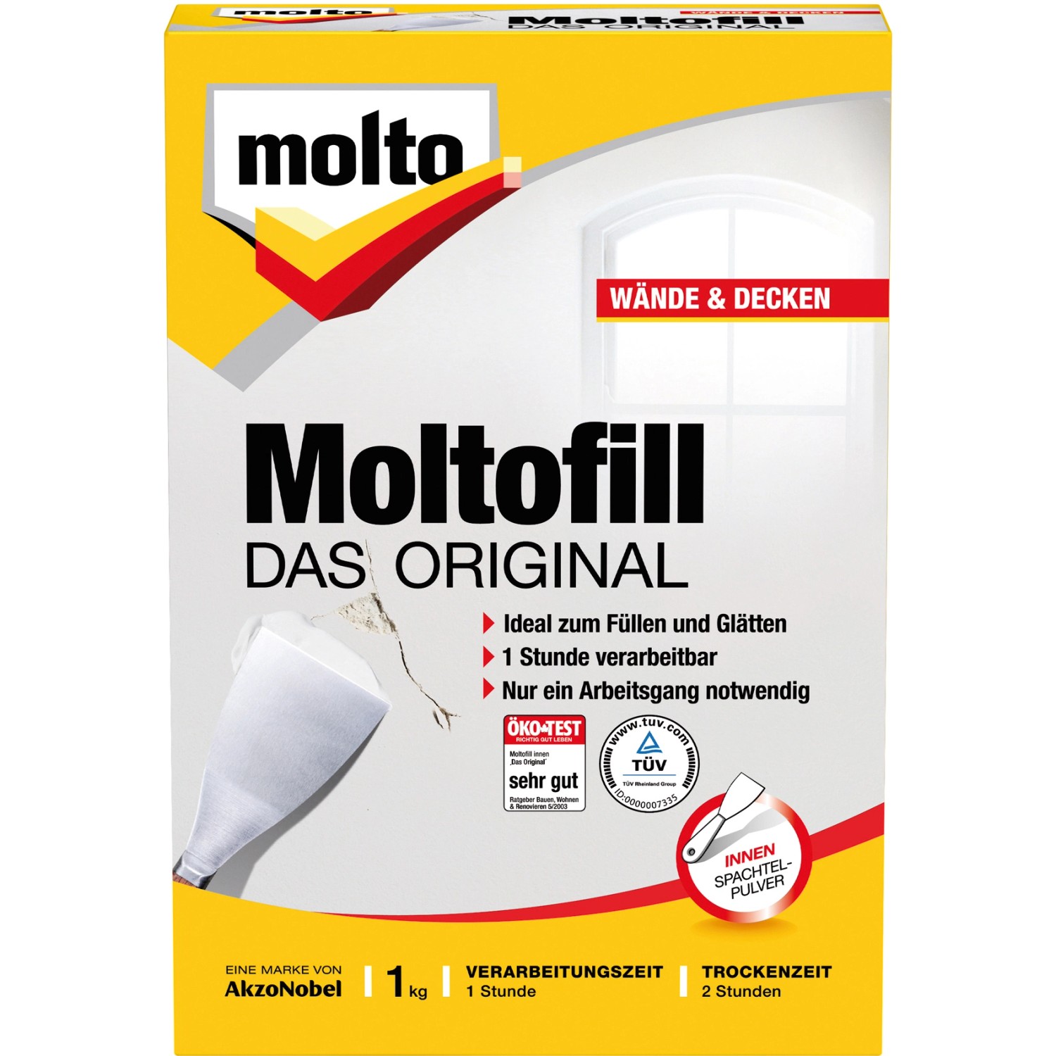 Molto Moltofill Spachtelpulver Innen 1 kg von Molto