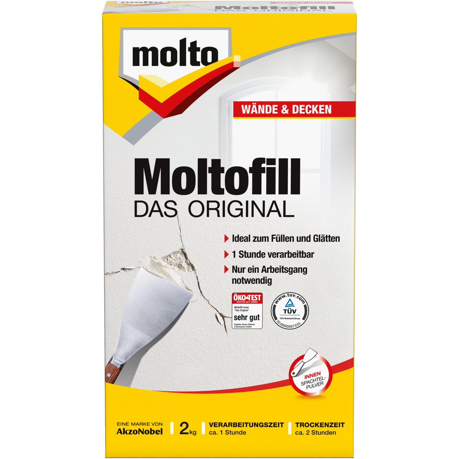 Molto Moltofill Spachtelpulver Innen 2 kg von Molto