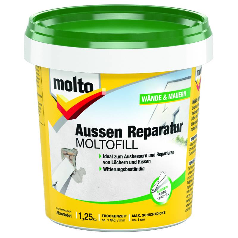 Reparatur-Fertigspachtel 'Moltofill' 1,25 kg von Molto
