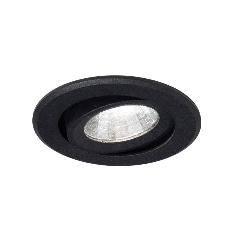 Agon Round LED-Einbaustrahler 3.000K 40° schwarz von Molto Luce