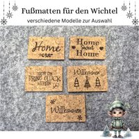 Wichtel Miniatur Kork Fußmatte, Fußmatte Für Wichtelhaus Und Wichteltür, Zubehör, Wichteldekoration Fußabtreter, Willkommen Wichtel Miniatur Kork Fußmatte, Fußmatte Für Wichtelhaus Und Wichteltür, Zubehör, Wichteldekoration Fußabtreter, Willkommen von MomasWoodenWonder