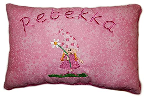 Momelie Rosa Schmusekissen * Kuschelkissen * Wichtelinchen * mit Namen Bestickt * 25 x 40 cm * SK-pi_0029 Momelie Rosa Schmusekissen * Kuschelkissen * Wichtelinchen * mit Namen Bestickt * 25 x 40 cm * SK-pi_0029 von Momelie