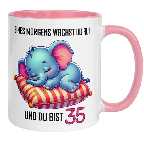 35 Geburtstag Frauen Geschenk Tasse | Eines Morgens wachst du auf und du bist 35 | Lustige Geschenk Geburtstagstasse mit Spruch 35. Geburtstag | 35ter Geburtstag - Witziges Geburtstagsgeschenk Frau 35 Geburtstag Frauen Geschenk Tasse | Eines Morgens wachst du auf und du bist 35 | Lustige Geschenk Geburtstagstasse mit Spruch 35. Geburtstag | 35ter Geburtstag - Witziges Geburtstagsgeschenk Frau von Momentals