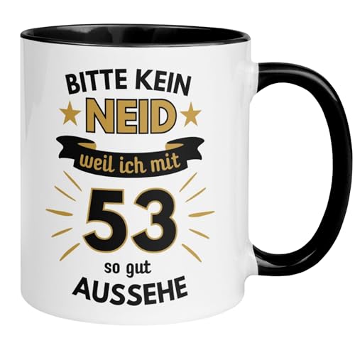 53 Geburtstag Männer Geschenk Tasse | Bitte kein Neid – weil ich mit 53 so gut aussehe | Lustige Geschenk Geburtstagstasse Spruch 53. Geburtstag | 53ter Geburtstag - Witziges Geburtstagsgeschenk Mann 53 Geburtstag Männer Geschenk Tasse | Bitte kein Neid – weil ich mit 53 so gut aussehe | Lustige Geschenk Geburtstagstasse Spruch 53. Geburtstag | 53ter Geburtstag - Witziges Geburtstagsgeschenk Mann von Momentals