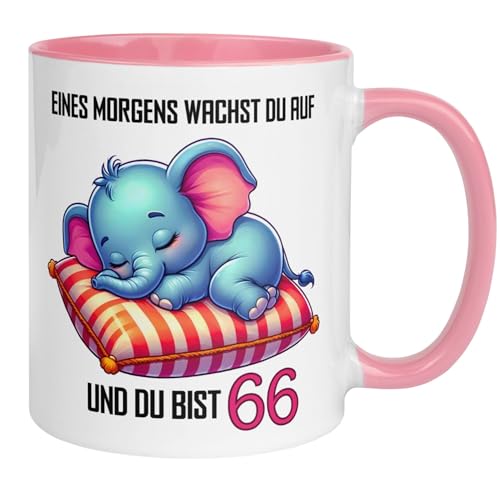 66 Geburtstag Frauen Geschenk Tasse | Eines Morgens wachst du auf und du bist 66 | Lustige Geschenk Geburtstagstasse mit Spruch 66. Geburtstag | 66ter Geburtstag - Witziges Geburtstagsgeschenk Frau 66 Geburtstag Frauen Geschenk Tasse | Eines Morgens wachst du auf und du bist 66 | Lustige Geschenk Geburtstagstasse mit Spruch 66. Geburtstag | 66ter Geburtstag - Witziges Geburtstagsgeschenk Frau von Momentals