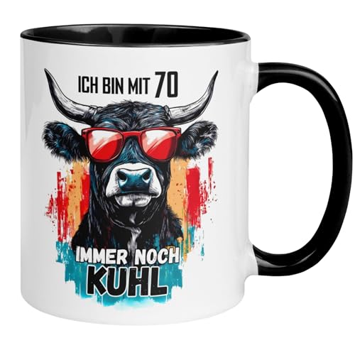 70 Geburtstag Männer Geschenk Tasse | Ich bin mit 70 immer noch kuhl | Lustige Geschenk Geburtstagstasse mit Spruch zum 70. Geburtstag | 70ter Geburtstag - Witziges Geburtstagsgeschenk für Mann 70 Geburtstag Männer Geschenk Tasse | Ich bin mit 70 immer noch kuhl | Lustige Geschenk Geburtstagstasse mit Spruch zum 70. Geburtstag | 70ter Geburtstag - Witziges Geburtstagsgeschenk für Mann von Momentals