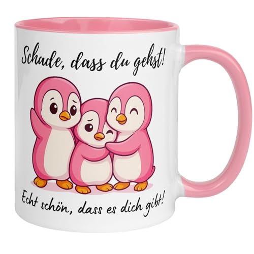 Kollegin Tasse Abschied Geschenk | Schade dass du gehst Schön dass es dich gibt Pinguin Motiv | Niedlicher Kaffeebecher für Frauen Team Büro Arbeit Dankeschön beste Kollegin Geschenkidee Kollegin Tasse Abschied Geschenk | Schade dass du gehst Schön dass es dich gibt Pinguin Motiv | Niedlicher Kaffeebecher für Frauen Team Büro Arbeit Dankeschön beste Kollegin Geschenkidee von Momentals