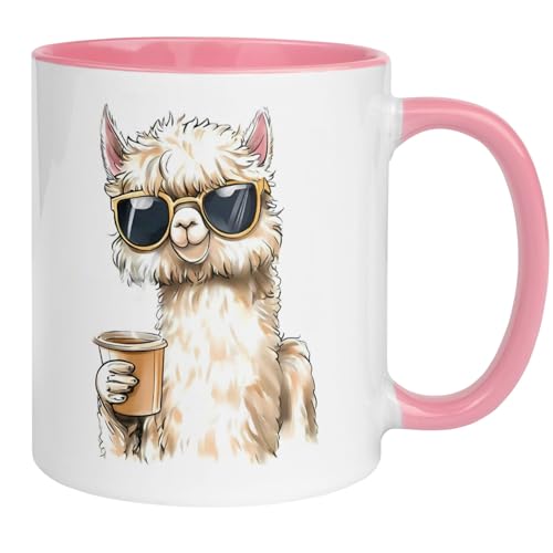 Momentals® Tasse | Alpaka & Kaffee | Stylishes Motiv mit Sonnenbrille Momentals® Tasse | Alpaka & Kaffee | Stylishes Motiv mit Sonnenbrille von Momentals