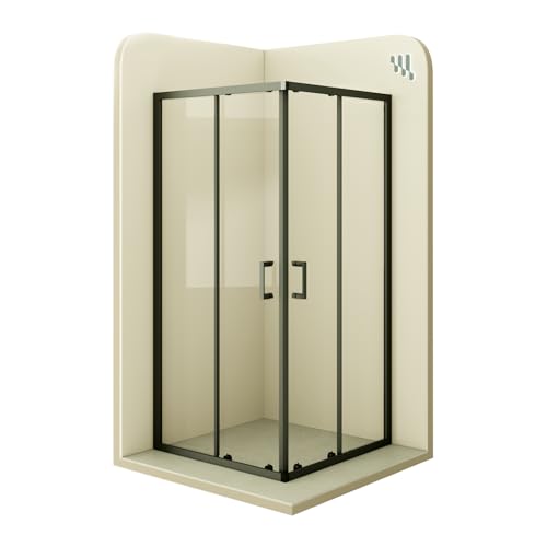 MOG Duschkabine mit Schiebetüren 70x75 cm Höhe: 185 cm Eckdusche mit Rollensystem aus 6mm ESG Glas DK79 - alle Grössen MOG Duschkabine mit Schiebetüren 70x75 cm Höhe: 185 cm Eckdusche mit Rollensystem aus 6mm ESG Glas DK79 - alle Grössen von Moments of Glass