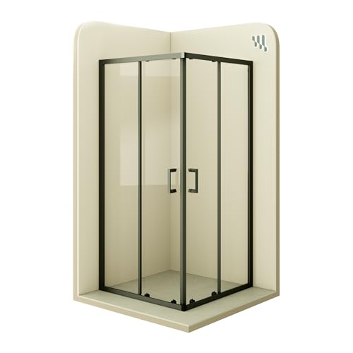 MOG Duschkabine mit Schiebetüren 75x90 cm Höhe: 180 cm Eckdusche mit Rollensystem aus 6mm ESG Glas DK79 - alle Grössen MOG Duschkabine mit Schiebetüren 75x90 cm Höhe: 180 cm Eckdusche mit Rollensystem aus 6mm ESG Glas DK79 - alle Grössen von Moments of Glass