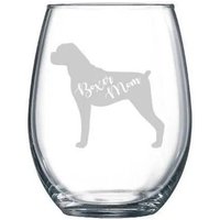 Boxer Mama Oder Papa Hundeliebhaber Weinglas - Erhältlich in Stemmed Stemless Wine Whiskey von MomentsbyMelodie