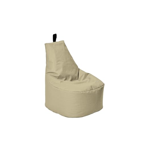 Momiralland Classic Sitzsack XL - XXL mit Hocker Sitzkissen BodenKissen Sessel In- & Outdoor geeignet Gaming Sitzsack für Erwachsene und Kinder… (Gold, XXL - Durchmesser 78 cm) von Momiralland