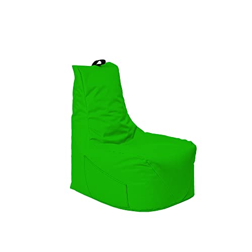 Momiralland Classic Sitzsack XXL Sitzkissen BodenKissen In- & Outdoor geeignet Gaming Sitzsack für Erwachsene und Kinder… (Grün, XXL - Durchmesser 78 cm - Ohne Hocker) von Momiralland