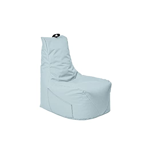 Momiralland Gaming Sitzsack - mit Lehne Sitzkissen - Beanbag - BodenKissen Sessel In- & Outdoor geeignet - Gaming mit PC Xbox & Playstation (Grau, Sitzsack) von Momiralland