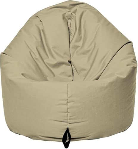 Momiralland Sitzsack 2 in 1 Funktion für bequemes Sitzen & Liegen – Indoor & Outdoor da er Wasserfest ist – Bdenkissen – für Kinder & Erwachsene (Gold, 120 cm - Durchmesser) von Momiralland