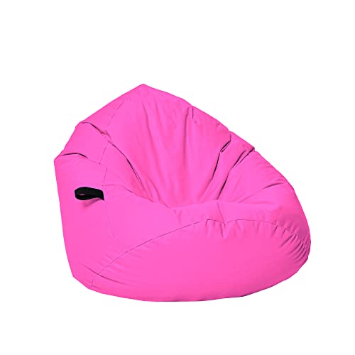 Momiralland Sitzsack Tropfenform Kastanie - für Kinder & Erwachsene – Indoor wie Outdoor da er Wasserfest ist– füllung EPS Perlen. (Pink, XXL - Durchmesser 88 cm für Erwachsene) von Momiralland