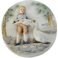 Andrea By Sadek Wandbehang Geprägte Figur Keramik Porzellan Skulptur Gans Gänse Schwan Vogel Antik Vintage Vtg Art Japan 6491 Junge von MommaofThreeMonkeys
