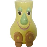 Anthropomorphe Gemüse Küche Lagerung Dekor Skulptur Figur Gesicht Der 1960Er Jahre Geschenk Keramik Gelb Squash Blume Vase Schuhe Lächeln von MommaofThreeMonkeys