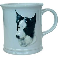 Border Collie Kaffeetasse Tasse Embossed Welpe Hund Gesicht Xpres 1999 Vtg Best Friend von MommaofThreeMonkeys