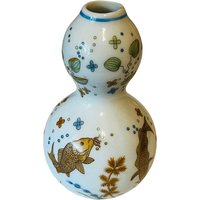 Franklin Mint Vase Schätze Imperial Dynastien Figur Japan Koi Fisch Ozean von MommaofThreeMonkeys