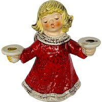 Goebel Hummel Figurine Kerzenhalter Jahrgang Westdeutschland W Skulptur Statue Dekor Berta Weihnachtsengel Dual Doppel 1976 von MommaofThreeMonkeys