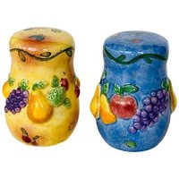 Salz Pfefferstreuer Vtg Figuren Obst Gemüse Trauben Birnen Apfel Deko Geschenk von MommaofThreeMonkeys