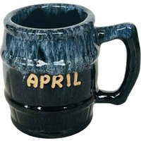 Van Briggle Pottery Kaffeetasse Tasse Blau Tropf Schwarz Colorado Co Signiert April Namen von MommaofThreeMonkeys