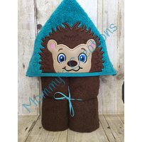 Igel Applikation Mit Kapuze Bad, Strand, Pool Handtuch, Cover Up, 30 "x 54", Personalisierung Verfügbar von MommysCraftCreations