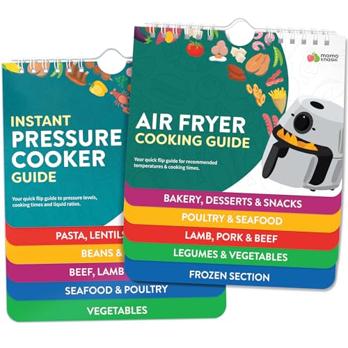 Magnetische Kochanleitungen für Luftfritteuse & Instant Pot – je 17,8 x 15,2 cm – Set mit 2 Instant-Topf-Luftfritteusen-Zubehör-Kochbüchern – Airfryer Küchenzubehör & Küchenhelfer 2025 Magnetische Kochanleitungen für Luftfritteuse & Instant Pot – je 17,8 x 15,2 cm – Set mit 2 Instant-Topf-Luftfritteusen-Zubehör-Kochbüchern – Airfryer Küchenzubehör & Küchenhelfer 2025 von Momo & Nashi