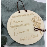 Holzschild Tollste Oma I Türschild Muttertagsgeschenk Personalisiertes Geschenk Aus Holz Holzschild Tollste Oma I Türschild Muttertagsgeschenk Personalisiertes Geschenk Aus Holz von MomsCrew
