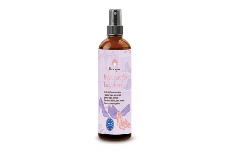 Mon Bijou Geruchsentferner für Damenschuhe natürliches Schuhdeo Spray ohne Chemie oder Duftstoffe (kompakte 100ml-Flasche, Geruchsneutralisierer für feminine Schuhe und empfindliche Füße), Probiotisches veganes Schuhspray gegen Fußgeruch & Schweiß von Mon Bijou