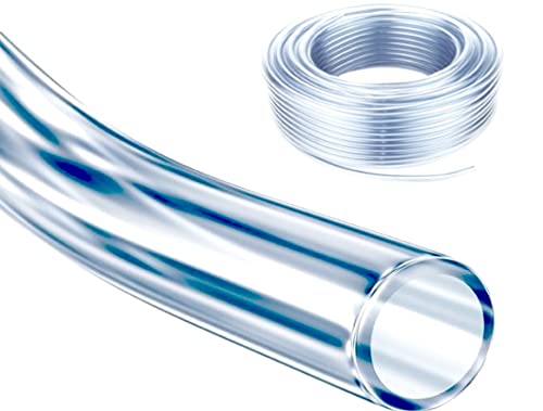 Schlauch Meterware PVC Ölleitung Kraftstoffschlauch Lebensmittelecht Transparent Aquariumschlauch Wasserschlauch (7x9mm) von MonJar