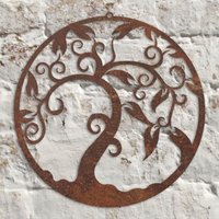 Rustikale Metall-Baum Des Lebens-Wand-Kunst-Skulptur Handgemachtes Geschenk von MonSculptures