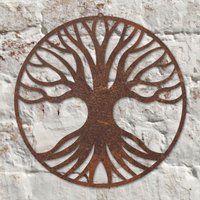 Rustikale Metall-Baum Des Lebens-Wand-Kunst-Skulptur Handgemachtes Geschenk von MonSculptures