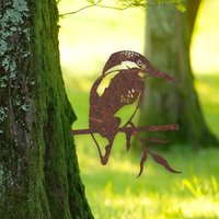 Rustikale Metall-Eisvogel-Wand-Kunst-Skulptur - Maßgeschneidertes Handgemachtes Geschenk von MonSculptures