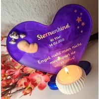 sternenkind Erinnerung Mit Teelichthalter Aufsteller sternenkind Erinnerung Mit Teelichthalter Aufsteller von MonaartsKunst