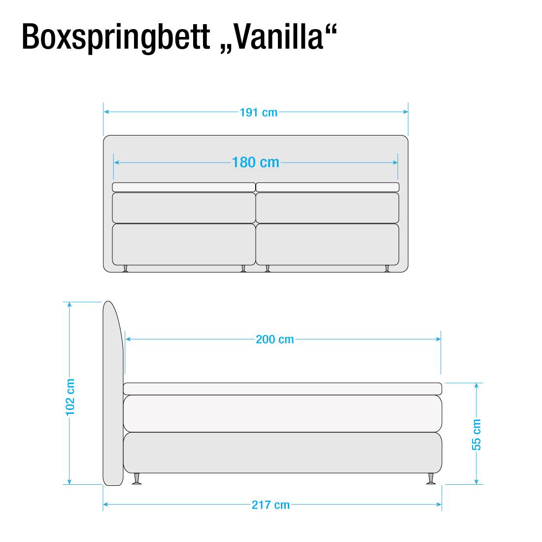 Boxspringbett Valea von Fredriks