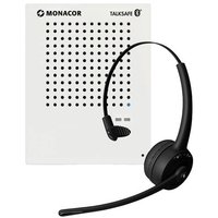 Monacor TALKSAFE-1 Gegensprechanlage Kabelgebunden, Bluetooth® Weiß, Schwarz von Monacor