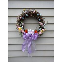 Grapevine Osterkranz Mit Hasen, Ostereier Und Baby Küken - Frühling von MonasTreasureChest