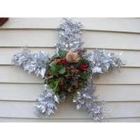Weihnachtskranz - Silber Urlaub Stern Kranz von MonasTreasureChest