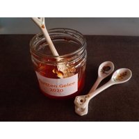 Wunderschöne, Personalisierbare Marmeladenlöffel Aus Porzellan Von Mir Hand Bemalt von Monasporzellanstudio