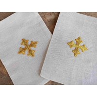Bestickter Baumwollstoffbeutel Für Antodoro Kommunion Brot Antidoron Eucharistie . 13Х20 cm | 5.12''x7.87'' Größe von MonasteryBlessing
