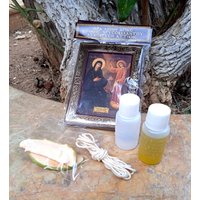 st Irenes Chrysovalantou Geschenk-Set Christlicher Schutz Gesegneter Weihwasser Und Oileaster Geschenk Pasch Böser Augenschutz von MonasteryBlessing