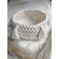 Makramee Korb | Körbchen Im Boho-stil Aufbewahrung Organizer von MonatelierDesigns