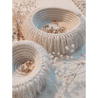 Makramee Schälchen | Schmuckschale Korb Körbchen von MonatelierDesigns