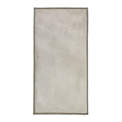 Monbeautapis 060188 Flanelle Teppich, Polyester, 120 x 60 cm, Polyester, gebrochenes weiß, 120 x 60 cm von Thedecofactory